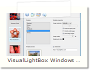 JavaScript Image Gallery Windows version - Templates Tab
