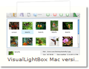 JavaScript Image Gallery Mac version - Main Window