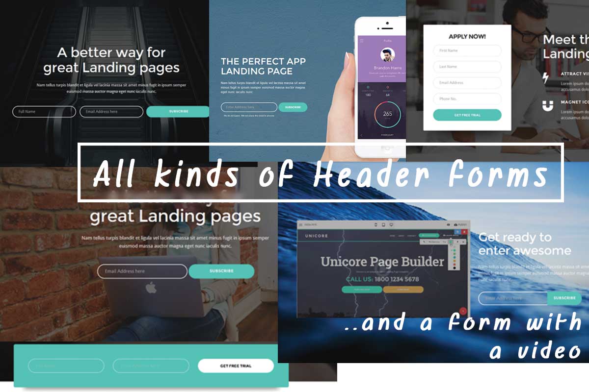 Simple Bootstrap Landing Page Theme Builder