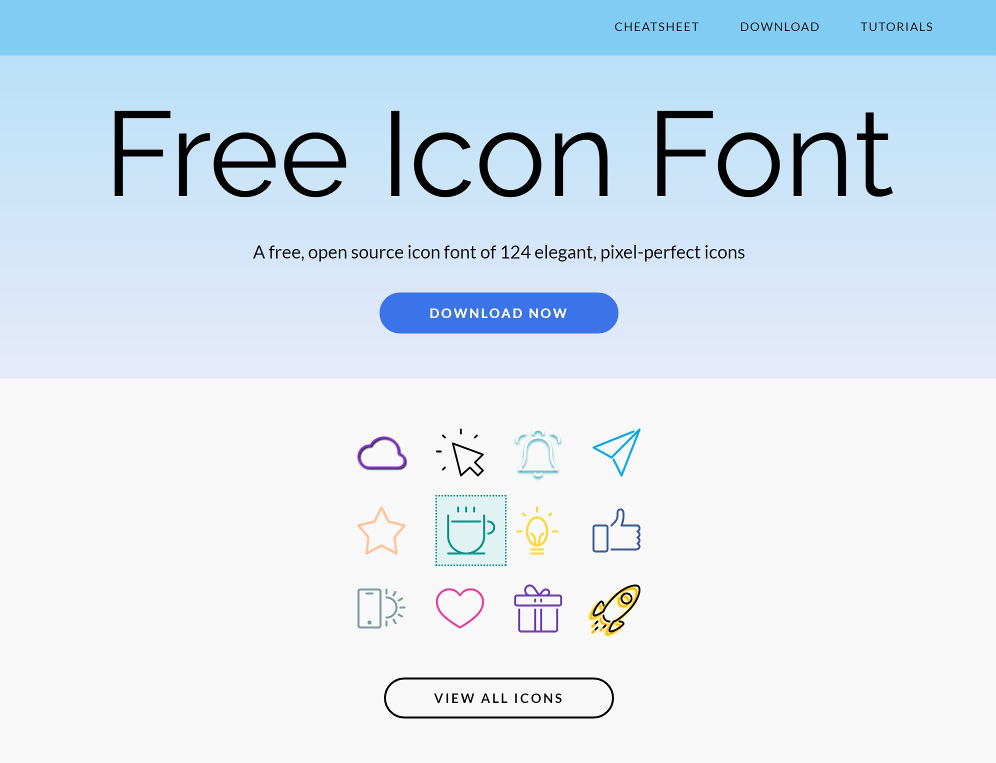 Bootstrap Iconic Fonts