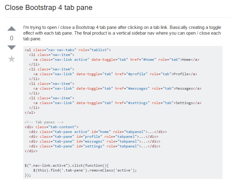  Ways to  close up Bootstrap 4 tab pane